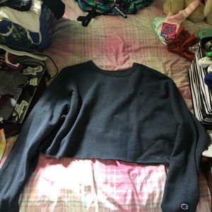 Cropped champion crew neck